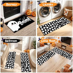 Halloween Kitchen Mats Set of 3, Spooky Boo Kitchen Rugs - Image 7