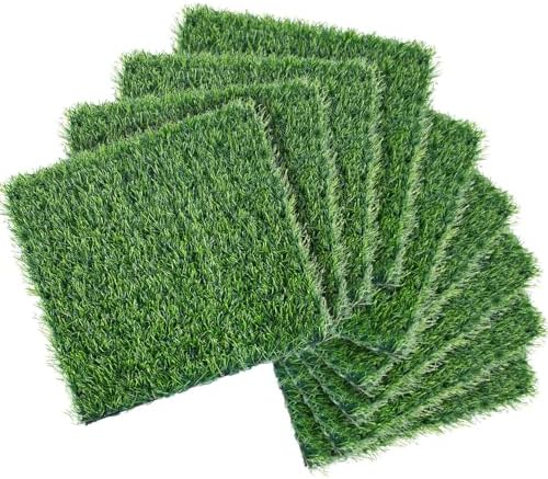 9Pack Fake Grass Turf Tiles 12"x12" Pet Turf by HOENLE