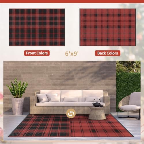 GENIMO Outdoor Rug, Waterproof Plastic Rugs - Image 4