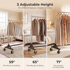 HOKEEPER Clothes Rack Z Rack Heavy Duty Clothing Rack - Image 3