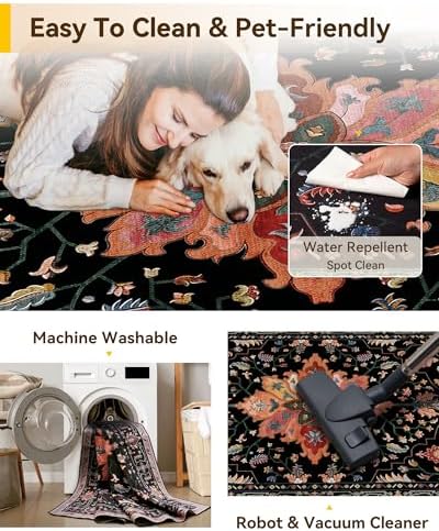 RELEANY Washable Area Rug, Large 10'x12' - Image 5