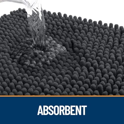 OLANLY Dog Door Mat for Muddy Paws 47x32, Super Absorbent Chenille Mud Mat - Image 3