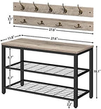 HOOBRO Hall Tree with Bench, Coat Rack Shoe Bench Set, Entryway Shoe Rack with - Image 6