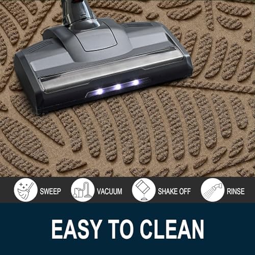 Colorxy Waterproof Front Doormat, Sturdy Natural Rubber Door Mat - Image 5