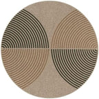 Lahome Modern Rainbow Small Round Rug 3ft, Circle Washable Kitchen Rug - Image 6