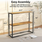 TIQLAB Small Entryway Table, 29.5" Narrow Console Table - Image 3