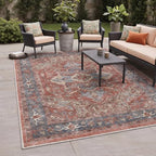 GENIMO 9x12 Outdoor Rug, Washable Quick Dry by GENIMO