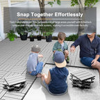 EchoDeck Interlocking Deck Tiles, 54 Pack Patio Tiles Outdoor Interlocking All - Image 2