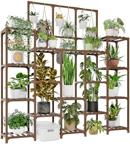 GENTINGBRO Plant Stand Indoor Outdoor 63" Tall Plant Shelf by Gentingbro