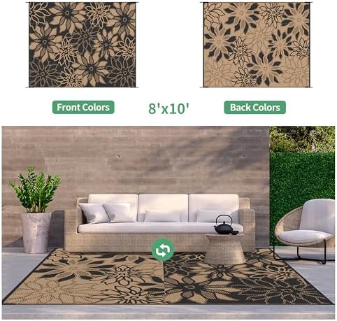 GENIMO Outdoor Rug, Waterproof Plastic Rugs - Image 2