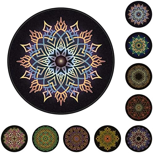 Chair Mat for Hardwood Floor Anti-Slip Floor Protector Round Gaming Computer by GZQIAWY