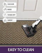 DEXI Front Door Mat Outside Entrance 24x48 Rubber Entry Doormat Chevron - Image 5