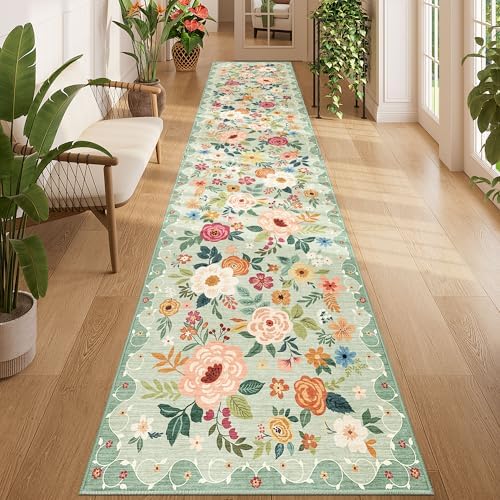DUKINO 2x12 Washable Runner Rug, Non Slip Long Kitchen Runner Rug by DUKINO