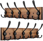 Kuhome 2pcs Coat Rack Wall Mount Wooden Hat Rack by Kuhome