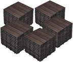 Yaheetech 55PCS Interlocking Deck Tiles Outdoor Patio Floor by Yaheetech