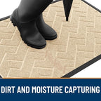 OLANLY Front Door Mat Outside 47x23, All-Season Absorbent Rubber Doormat - Image 7