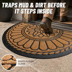Mibao Half Round Door Mat, Semicircular Entrance - Image 2
