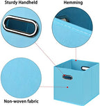 Black Foldable Storage Cubes Bins, Fabric Storage Box Cubes Organizer Baskets - Image 7
