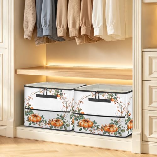Pumpkins Wreath Shoe Organizer for Closet - Image 6