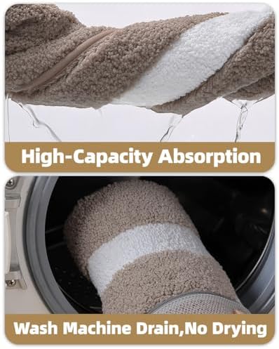 Color&Geometry Extra Soft Bathroom Rugs 30x20, Absorbent Microfiber Bath Rug - Image 5