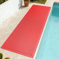 Door Mat Outside Entrance Drainage Pool Doormats Red 24"x71" by QiCaiJia