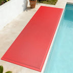 Door Mat Outside Entrance Drainage Pool Doormats Red 24"x71" by QiCaiJia