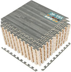 Sorbus Interlocking Wood Grain Foam Floor Tiles by Sorbus