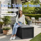 Outdoor Storage Box, Resin Deck Boxes Indoor and outdoor, Waterproof Storage - Image 4