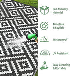 GENIMO Outdoor Rug, Waterproof Plastic Rugs 9'x12' - Image 5