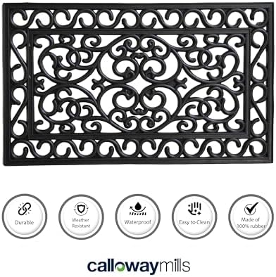 Calloway Mills 103651830 Chesapeake Rubber Doormat 18" x 30" - Image 5