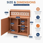 VINGLI Multi-Purpose Outdoor Storage Cabinet - Image 6