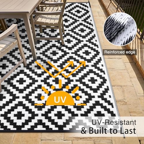 OLANLY Outdoor Rug 8x10 ft Waterproof Reversible Mat - Image 4