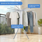 Tripod Foldable Clothes Rack, Garment Rack Portable - Image 4