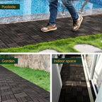 BEEFURNI Interlocking Acacia Wood Deck Tiles 12x12 - Image 5