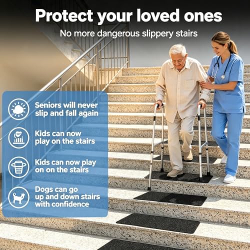 Non-Slip Stair Treads 6 x 24 inch 3-Pack Outdoor Grip Tape - Image 3