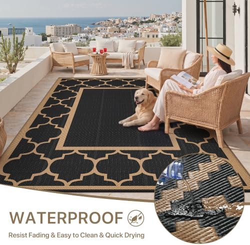 GENIMO Outdoor Rug, Waterproof Plastic Rugs - Image 6