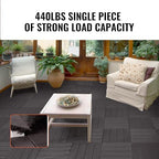 VEVOR 10 sq. ft Plastic Interlocking Deck Tiles, 10 Pack, Patio Floor Decking - Image 3