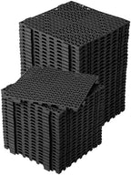 12" x 12" Drainage Interlocking Floor Tiles, 50 Pack – Soft PVC Non-Slip by IDEALHOUSE