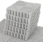 FAHKNS 50 Pack Interlocking Drainage Tiles, PVC Floor by FAHKNS