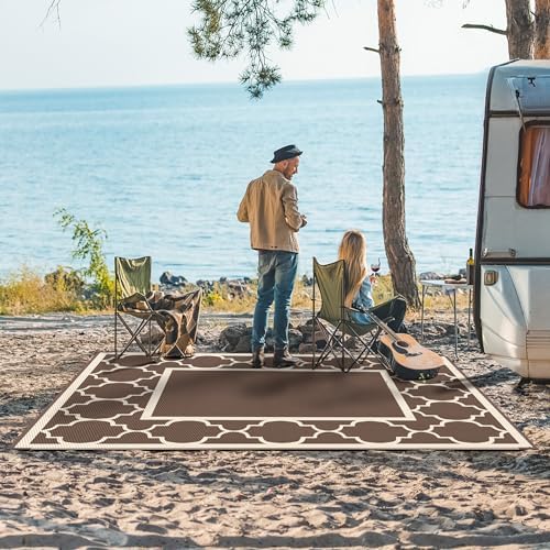 GENIMO Outdoor Rug, Waterproof Plastic Rugs - Image 3