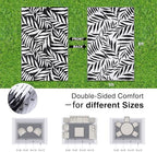 OLANLY Outdoor Rug 5x8 ft Waterproof Reversible Leaf Mat - Image 2