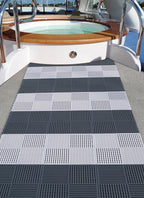 9 Pack Modular Interlocking Tiles Double Non-Slip 12"x12" White - Image 5