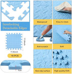 Shihanee 16 Foam Floor Interlocking Tiles, 11.8 x 11.8 Inch - Image 2