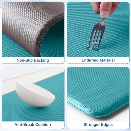 StepRite Kitchen Mats for Floor, 2-Piece Anti-Fatigue Kitchen Rugs - Image 3