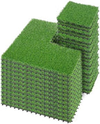 PrimeZone 108 Packs Interlocking Artificial Grass Tiles by PrimeZone