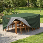 Patio Rectangular Table Chair Set Cover Waterproof 420D Heavy Duty Large - Image 7