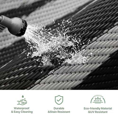 GENIMO Outdoor Rug, Waterproof Plastic Rugs - Image 5