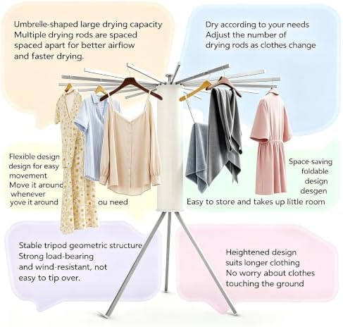 Foldable Clothes Drying Rack - Image 6