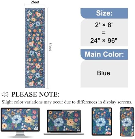 DUKINO 2x8 Runner Rug, Washable Runner Rug - Image 2