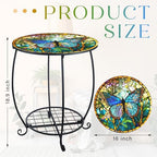 Cinnvoice Outdoor Side Table Small End Patio Porch Table - Image 3